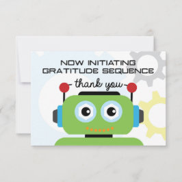 Robot Dankeschön Karte | Robot Party Vielen Dank