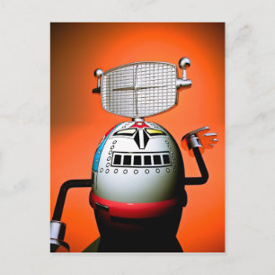 Robot de jouet recadré 03 Carte postale