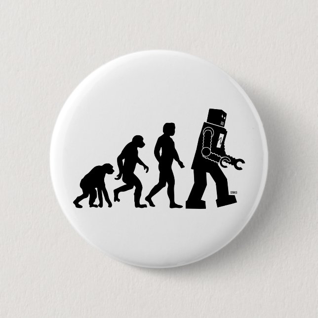 Robot-Evolution Button (Vorderseite)