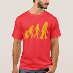 Robot Evolution Sheldon Cooper Big Bang Theorie T-Shirt