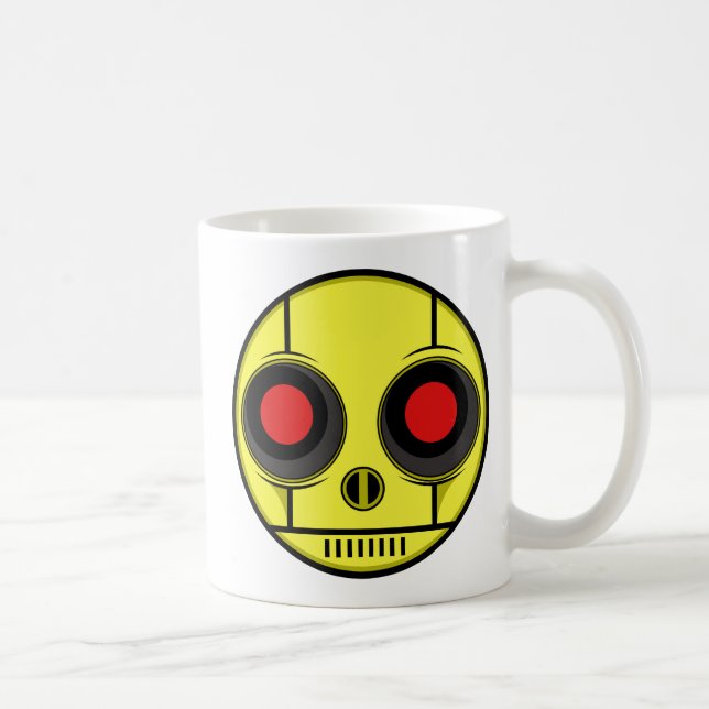 Robot Face Café Mug (Droite)