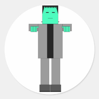 Robot Frankenstein Runder Aufkleber