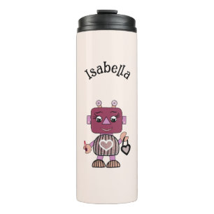 Robot Girl Thermosbecher