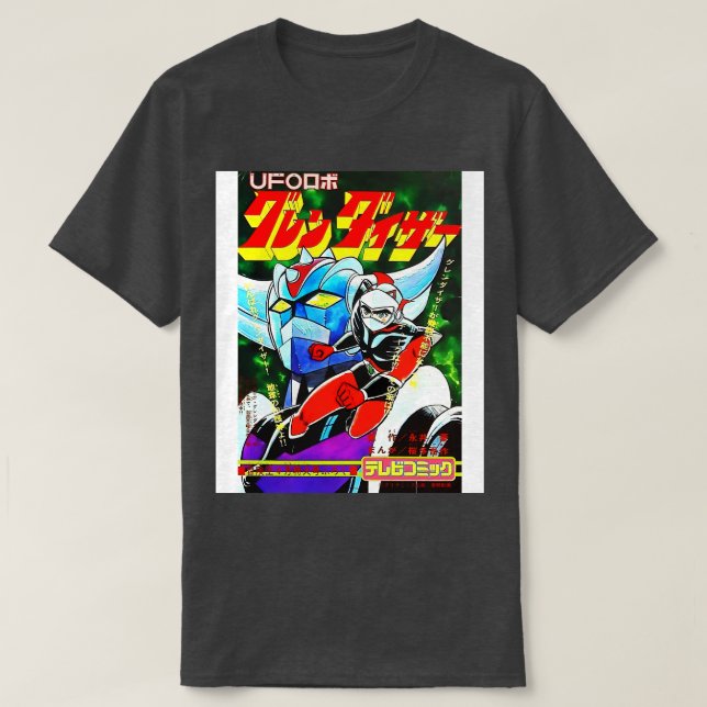 Robot Grendizer Goldrake Goldorak Duke Fleed T-Shirt (Design vorne)