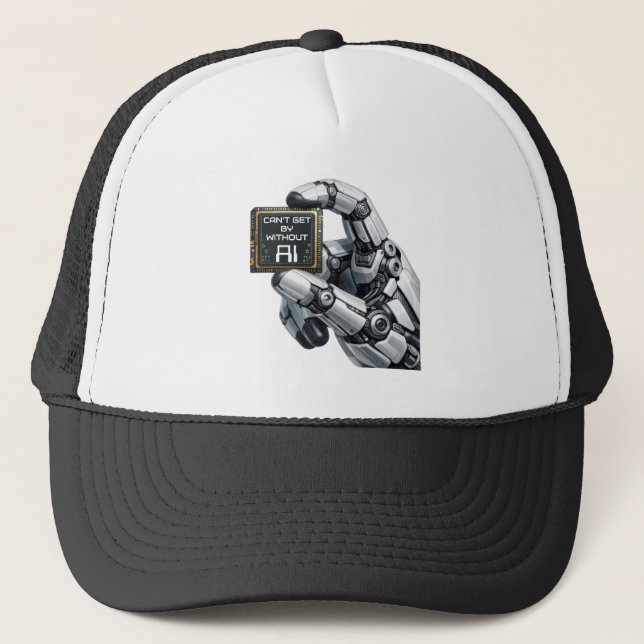 Robot Hand Hut Truckerkappe (Vorderseite)