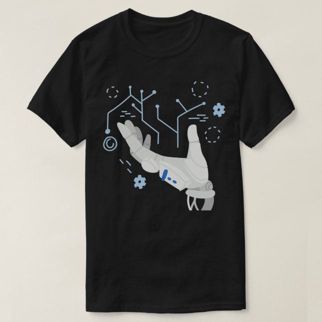 Robot Handy AI Programmieringenieur G T-Shirt (Design vorne)