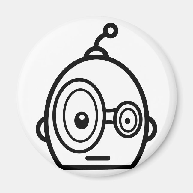 Robot Heads Magnet (Vorne)