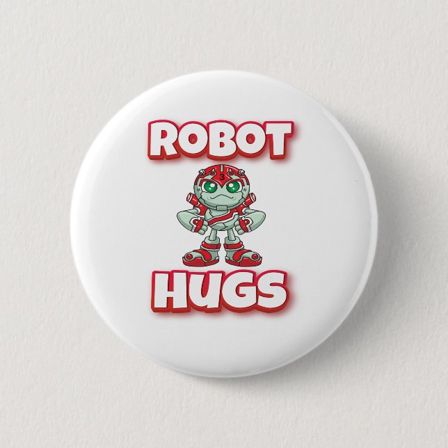 Robot Hugs Button (Vorderseite)
