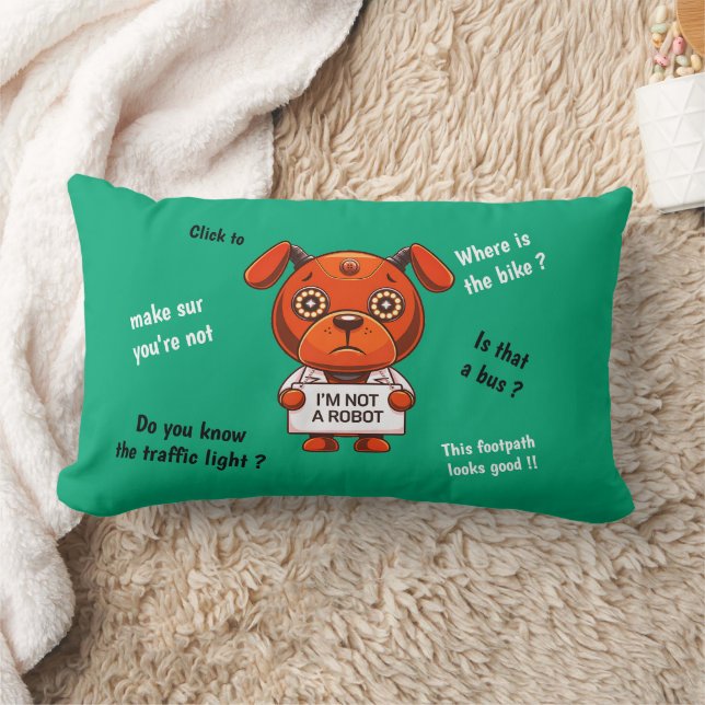 Robot-Hund Lendenkissen (Decke)