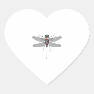 Robot Insect Dragonfly Hifi Lautsprecher System El Herz-Aufkleber