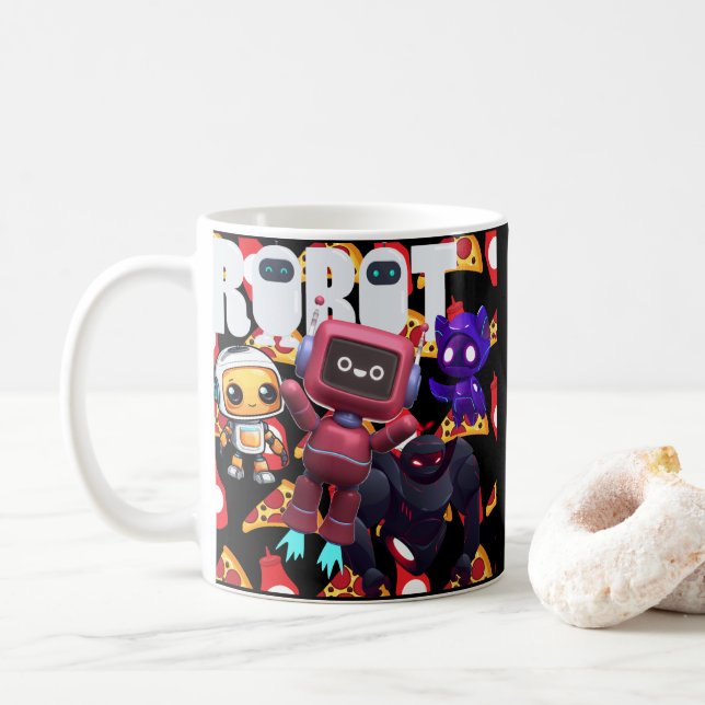 ROBOT KAFFEETASSE (Mit Donut)