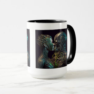 Robot Liebe Combo Tasse, 15 oz Tasse