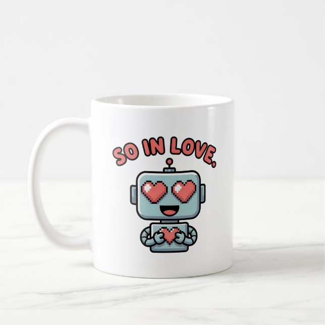 Robot-Liebe, Kaffeetasse (Links)