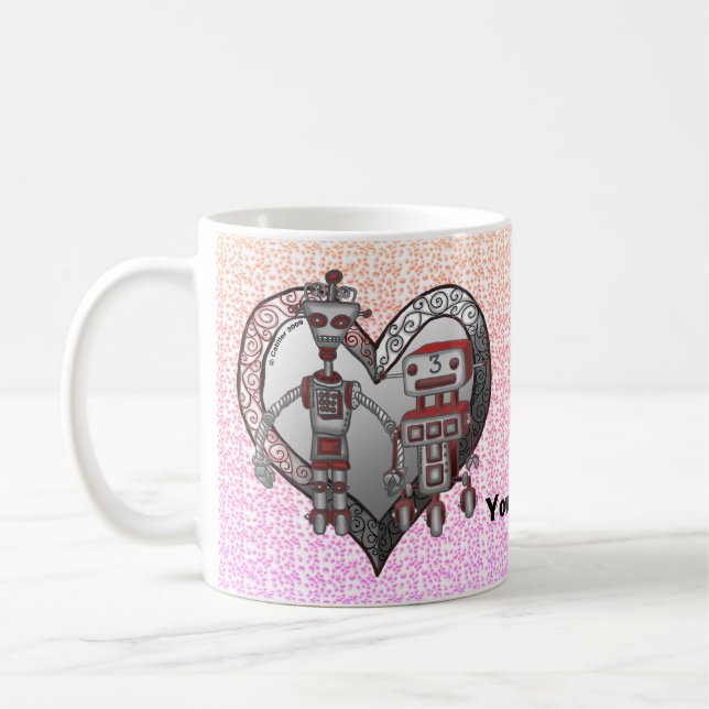Robot Liebe Tasse (Links)