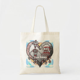 Robot Liebe Tote Bag Tragetasche
