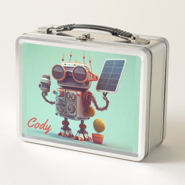 Robot Metal Lunch Box (Vorderseite)