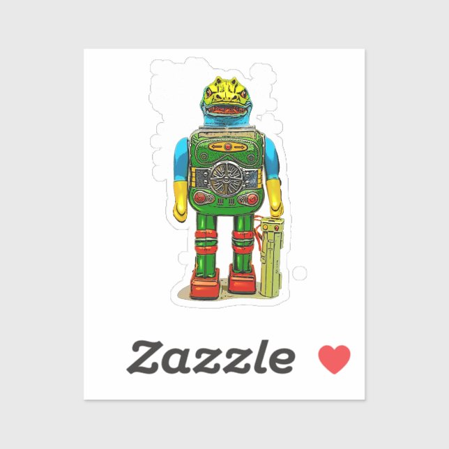 ROBOT MONSTER T - SHIRT AUFKLEBER (Blatt)