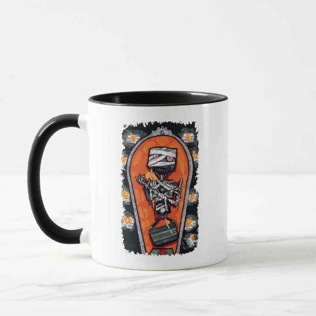 Robot Mummy Monster-Tasse Tasse (Links)