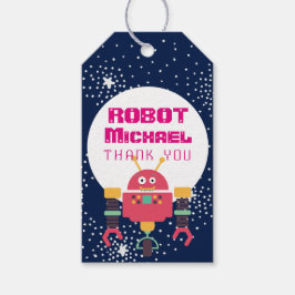 ROBOT Party liefert Blaurosa Sterne Nüsse an Bolze Geschenkanhänger