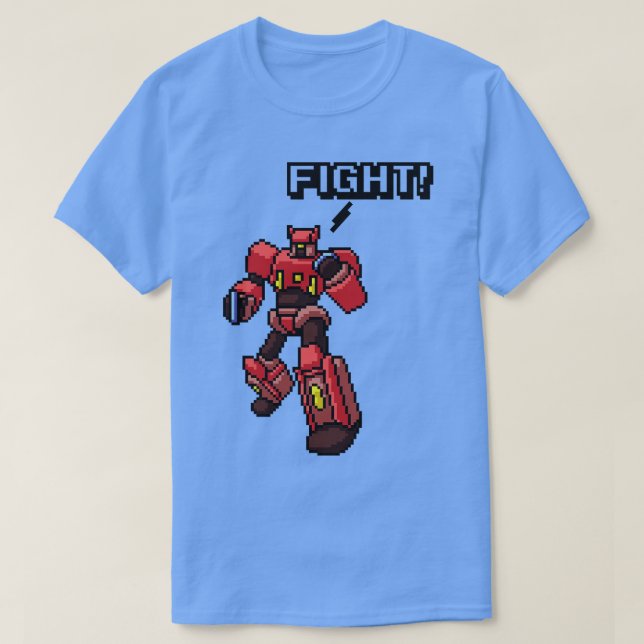 Robot Pixel Art T-Shirt (Design vorne)