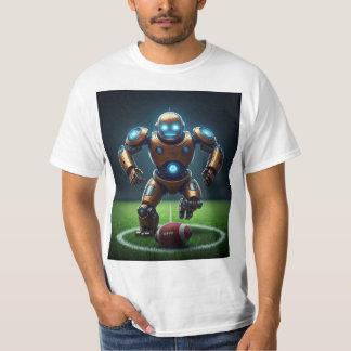 Robot Play Football Grafik Tshirt