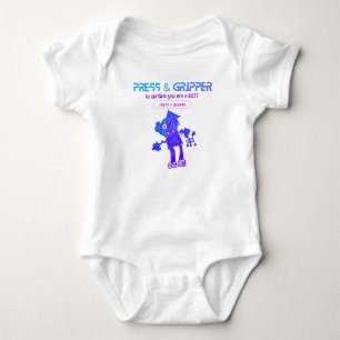 Robot Press & Gripper Baby Bodysuit Strampler