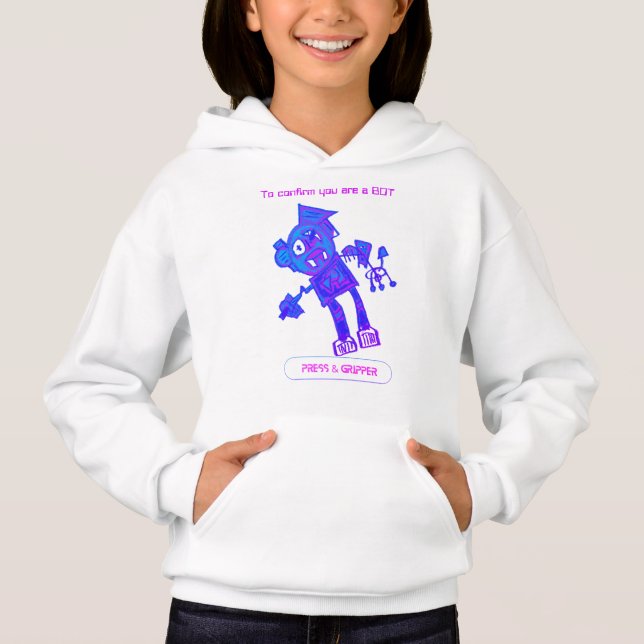 Robot Press & Gripper Hoodie (Vorderseite)