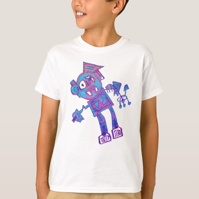 Robot Press & Gripper T - Shirt (Vorderseite)