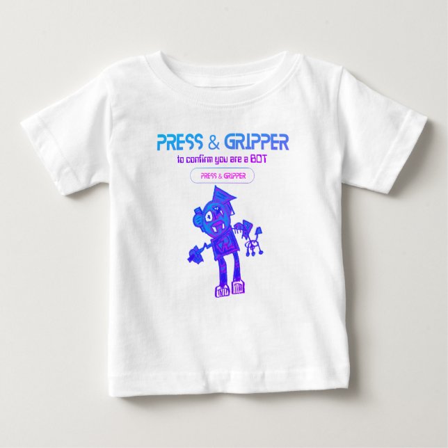 Robot Press & Gripper T - Shirt (Vorderseite)