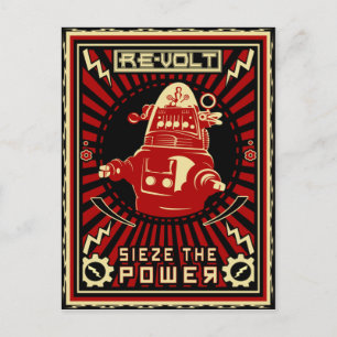 Robot Revolution Postkarte