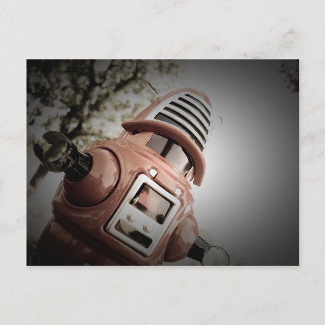 Robot Robby Robot de jouets rétro 02 Carte postale (Devant)
