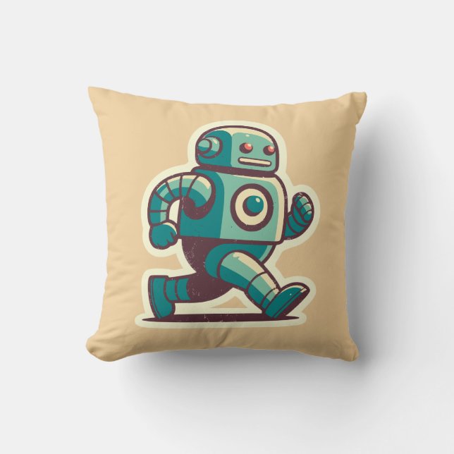 Robot Runner Kissen (Vorderseite)