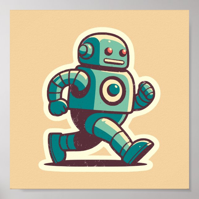 Robot Runner Poster (Vorne)