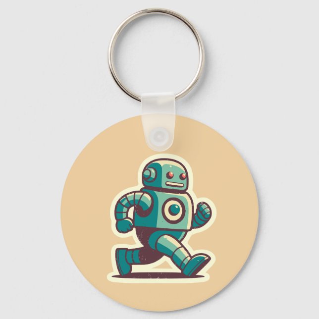 Robot Runner Schlüsselanhänger (Vorderseite)