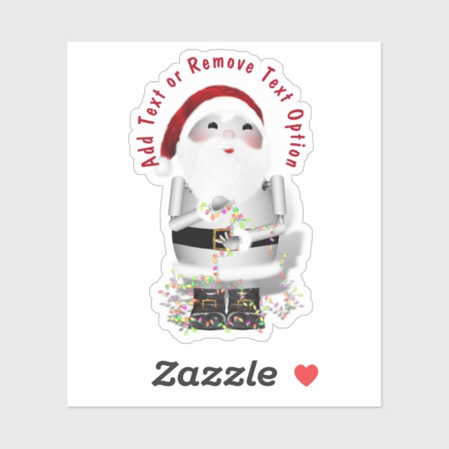 Robot Santa Claus Weihnachten Aufkleber (Blatt)