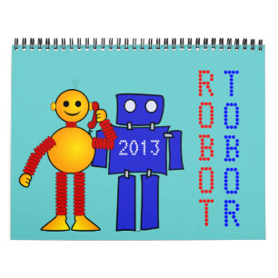 Robot sci-fi Cartoon Spaß Science Fiction Kalender