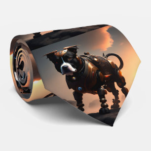 Robot Staffordshire Bull Terrier, Cravate