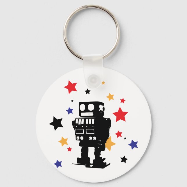 Robot Star Schlüsselanhänger (Vorderseite)