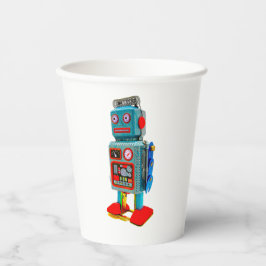 ROBOT-STICKER PAPPBECHER