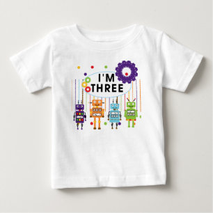Robot T-shirts et cadeaux d'anniversaire 3e