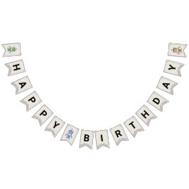 Robot und Gears Birthday Banner