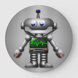 Robot Wall Clock Große Wanduhr
