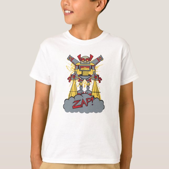 Robot Zap Illustration T-Shirt (Vorderseite)