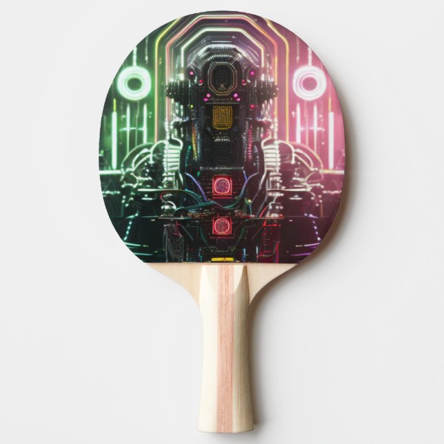 Roboter 1 Tischtennispaddel Tischtennis Schläger (Vorderseite)