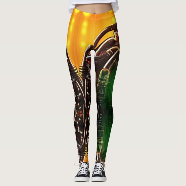 Roboter 2 Leggings (Vorderseite)