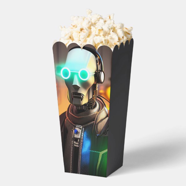 Roboter-2-Popcornboxen Geschenkschachtel (Geplatzt)