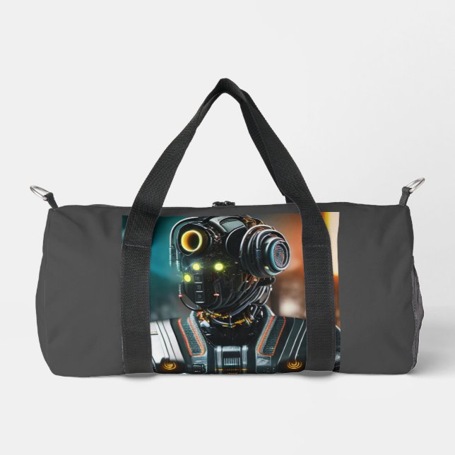 Roboter-3-Duffettasche Duffle Bag (Vorderseite)