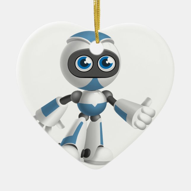 "Roboter 4" Keramikornament (Vorne)