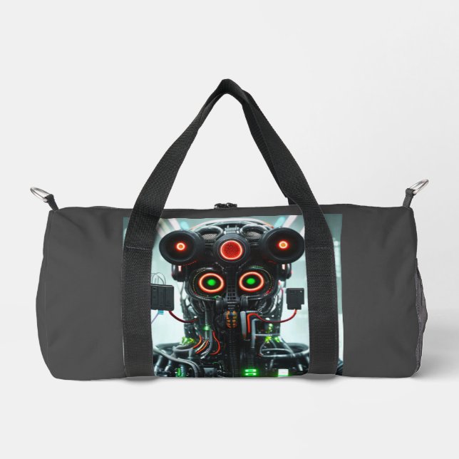 Roboter-5-Duffettasche Duffle Bag (Vorderseite)