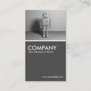 Roboter - 70pc Grau Visitenkarte
